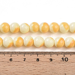 Baking Paint Glass Beads Strands&nbsp;DGLA-N012-8mm-03