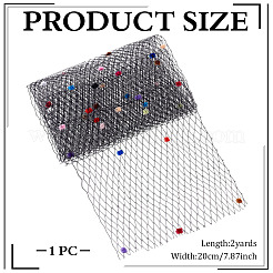 Polyester Mesh Tulle Fabric&nbsp;AJEW-WH0678-95A