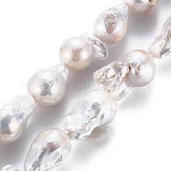 Natural Baroque Pearl Keshi Pearl Beads Strands&nbsp;PEAR-S019-05B