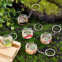 5Pcs 5 Colors PS Keychains&nbsp;KEYC-SC0002-04