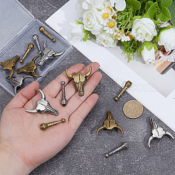 12Pcs 2 Colors Zinc Alloy Bolo Tie Slide Clasps&nbsp;FIND-ME0003-47