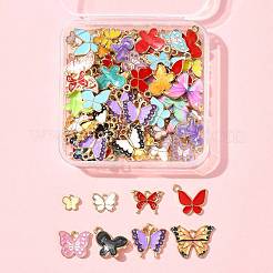 80Pcs 8 Styles Alloy Enamel Pendants&nbsp;ENAM-FS0003-62