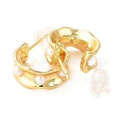 Brass Dangle Stud Earrings&nbsp;EJEW-F273-13G