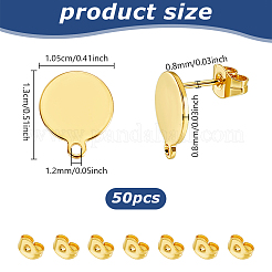 304 Stainless Steel Stud Earring Findings&nbsp;STAS-UN0003-36G
