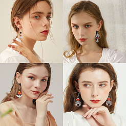 176 Pcs DIY Halloween Themed Earring Making Kits&nbsp;DIY-SC0014-72
