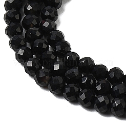 Natural Black Agate Beads Strands&nbsp;G-H336-A02-02
