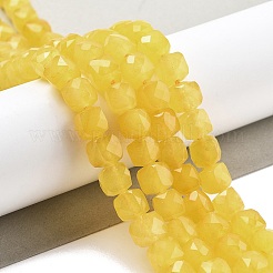 Natural Quartz Imitation Yellow Agate Beads Strands&nbsp;G-C179-B12-01