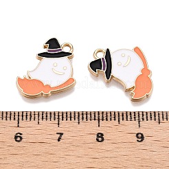 Halloween Theme Rack Plating Alloy Enamel Pendants&nbsp;ENAM-N056-360