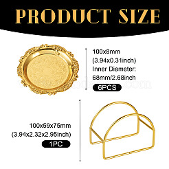 6Pcs Iron Tray&nbsp;DIY-MB0003-10