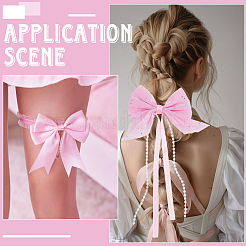 64Pcs 5 Styles Polyester Bowknot Ornament Accessories&nbsp;DIY-SP0004-75