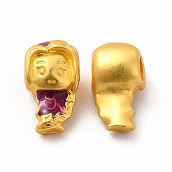 Rack Plating Alloy Enamel Beads&nbsp;PALLOY-A001-03MG