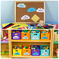 320Pcs 3 Colors Cloud Shape Blank Bulletin Board&nbsp;DIY-CA0008-29