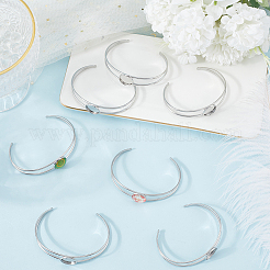 8Pcs 304 Stainless Steel Bracelets Setting Making&nbsp;MAK-SC0001-28