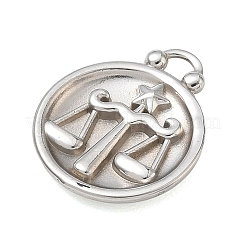 12 Constellations 304 Stainless Steel Pendants&nbsp;STAS-F354-01P-06