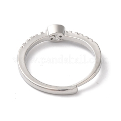 Rack Plating Brass Clear Cubic Zirconia Constellation Adjustable Rings for Women&nbsp;RJEW-S407-08P-11