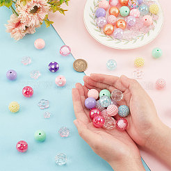 17 Style Mixed Style Acrylic & Resin Beads Sets&nbsp;OACR-PH0004-03