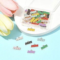 48Pcs 8 Colors Alloy Enamel Pendants&nbsp;ENAM-FS0002-41