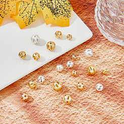 36Pcs 9 Style Rack Plating Brass Beads&nbsp;KK-FH0006-83