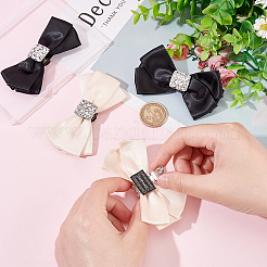 4Pcs 2 Colors Polyester Bowknot Shoe Decorations&nbsp;FIND-FG0002-38