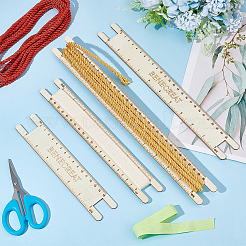 Wood Braided Cord Measure Rulers&nbsp;TOOL-WH0155-74D