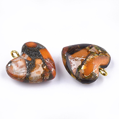 Assembled Bronzite and Imperial Jasper Pendants&nbsp;G-T111-04F