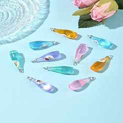10Pcs 5 Styles Opaque Resin Pendants&nbsp;RESI-FS0001-91