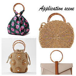 Rattan Woven Wood Bag Handles&nbsp;WOOD-PH0008-95