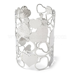 304 Stainless Steel Cuff Bangles for Women&nbsp;BJEW-V006-01A-P