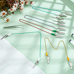 6Pcs 6 Colors Stainless Steel Dental Lab Bib Clip&nbsp;AJEW-BC0008-84
