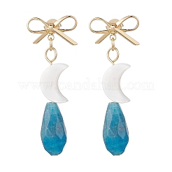 Brass Dangle Stud Earrings&nbsp;EJEW-JE06913
