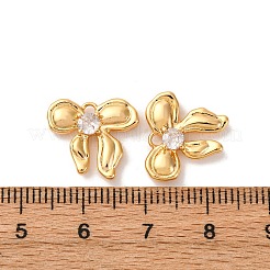 Brass Micro Pave Cubic Zirconia Pendants&nbsp;KK-K382-47G