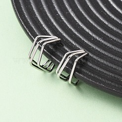 304 Stainless Steel Triple Pentagon Cuff Earrings&nbsp;LS-EJEW-K268-88P