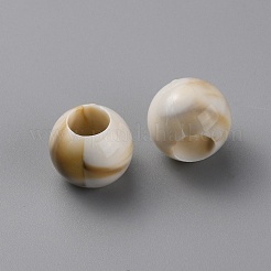 Acrylic European Beads&nbsp;OACR-WH0028-18C
