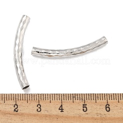 Brass Curved Tube Beads&nbsp;KK-B120-01D-P