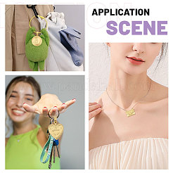 6Pcs 6 Styles Brass Locket Pendants&nbsp;KK-CA0003-72