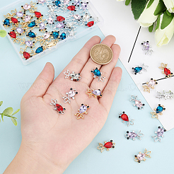 54Pcs 9 Colors Alloy Charms&nbsp;FIND-BC0002-63
