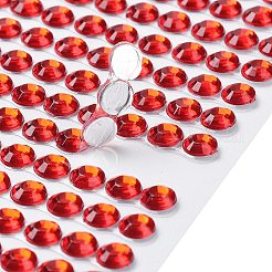 Self Adhesive Acrylic Rhinestone Stickers&nbsp;STIC-PW0012-01B