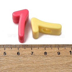 Opaque Acrylic European Beads&nbsp;OACR-S072-04E
