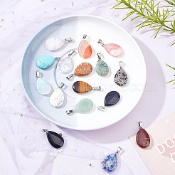 DIY Teardrop Pendant Necklaces Making Kits&nbsp;DIY-SC0001-33