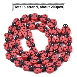 5 Strands Handmade Polymer Clay Beads&nbsp;CLAY-SC0001-45B