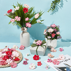 120Pcs 12 Colors Silk Cloth Flower&nbsp;DIY-WR0003-94