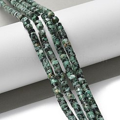 Dyed Natural Sesame Jasper/Kiwi Jasper Imitation African Turquoise Beads Strands&nbsp;G-H230-57