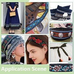 Ethnic Style Polyester Ribbon&nbsp;OCOR-WH0105-043A