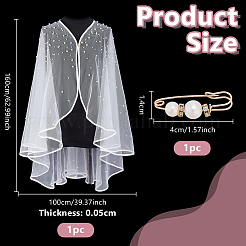 Polyester Wedding Cloaks&nbsp;DIY-WH0622-612B