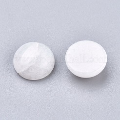 Natural White Jade Cabochons&nbsp;X-G-P393-R69-8MM