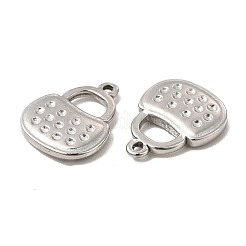 Non-Tarnish 304 Stainless Steel Pendant Rhinestone Settings&nbsp;STAS-E182-18P