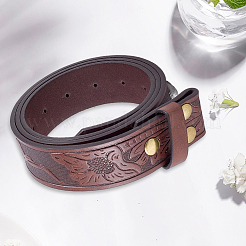1Pc Imitation Leather Men's Chain Belts&nbsp;AJEW-CL0002-13B