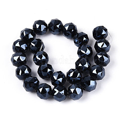 Opaque Glass Round Beads Strands&nbsp;EGLA-T029-8mm-12A-01