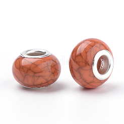 Imitation Turquoise Style Resin European Beads&nbsp;OPDL-Q132-05