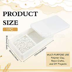 Plastic Demolding Powder Storage Box&nbsp;CON-WH0095-181A